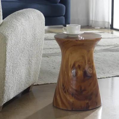 Swell Wooden Accent Table