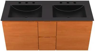 Scenic 48" Double Wall-Mount Bathroom Vanity