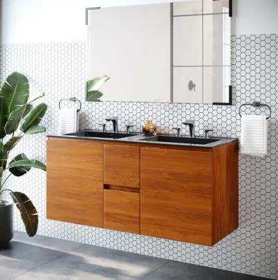 Scenic 48" Double Wall-Mount Bathroom Vanity