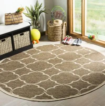 LINDEN 125 Collection LND125D-6R Beige / Cream 6'-7" X 6'-7" Round