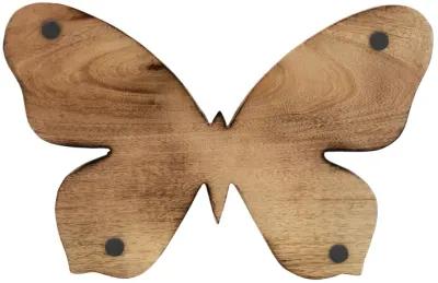 Wood 12"h Butterfly Decorative Object