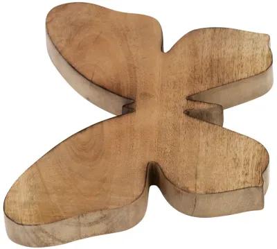 Wood 12"h Butterfly Decorative Object