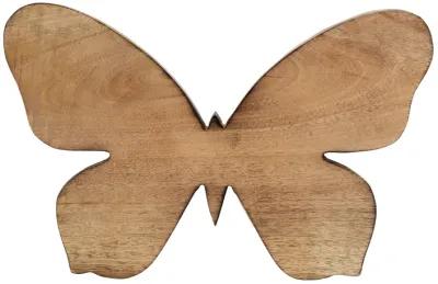 Wood 12"h Butterfly Decorative Object