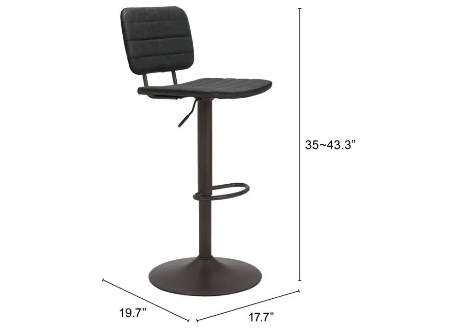 Holden Barstool Vintage Black & Dark Bronze