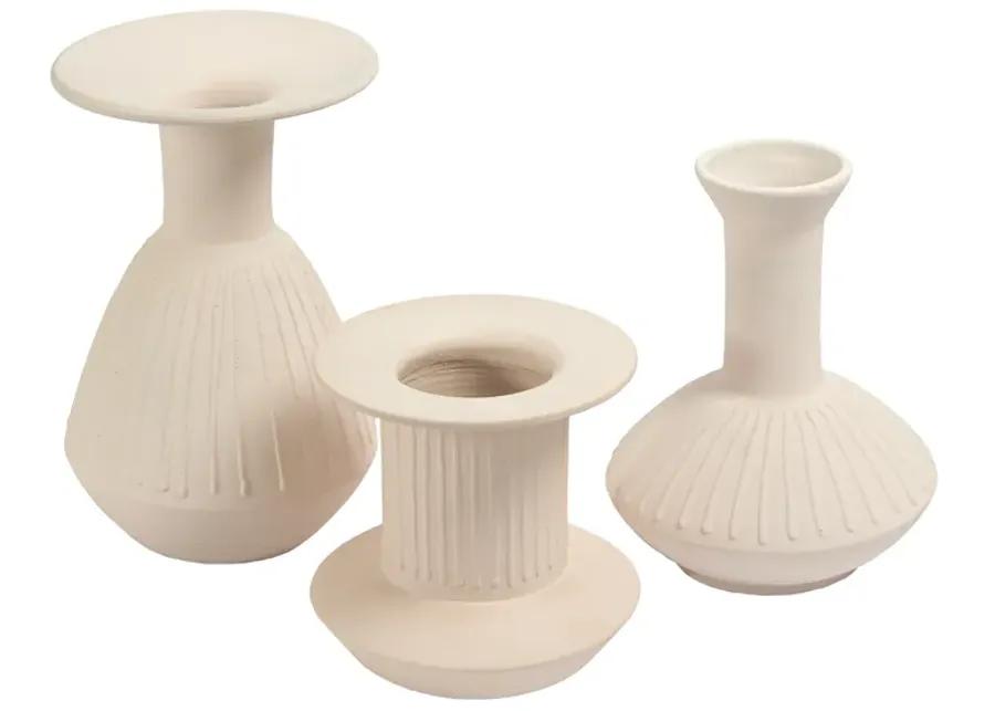 Doric Vase - Medium White