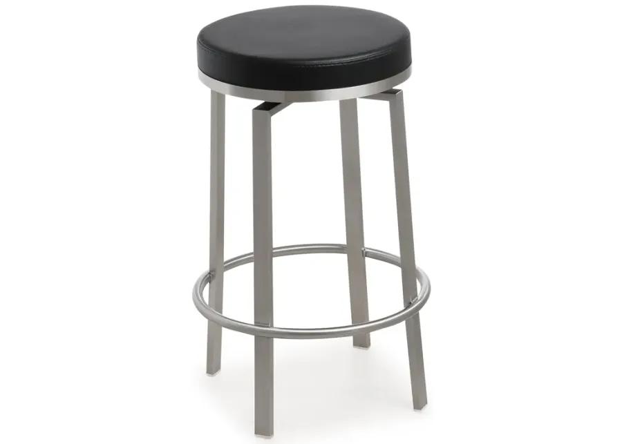 pratt black swivel counter stool - set of 2