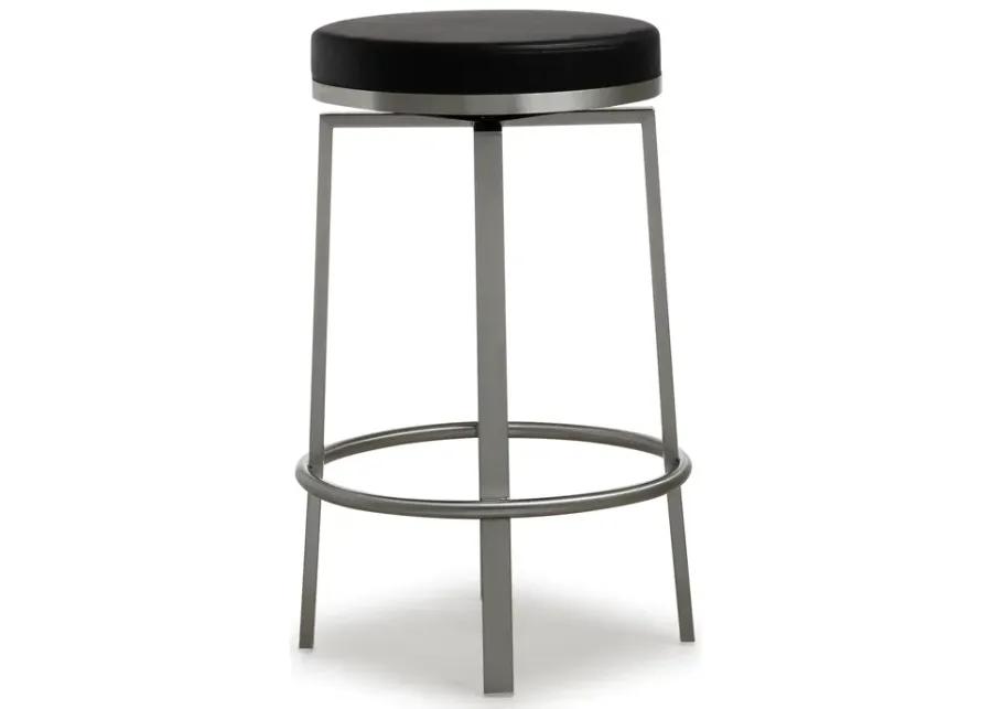 pratt black swivel counter stool - set of 2