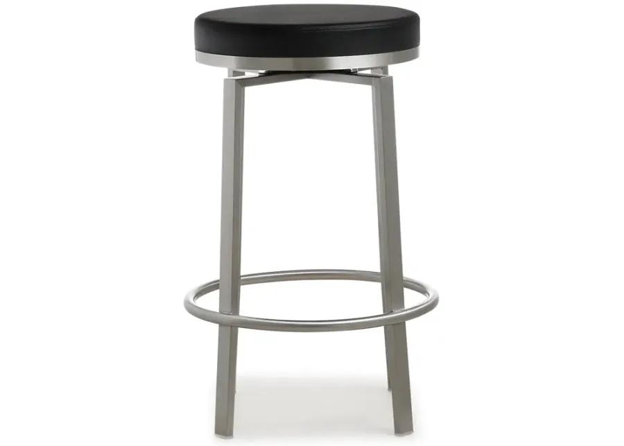 pratt black swivel counter stool - set of 2