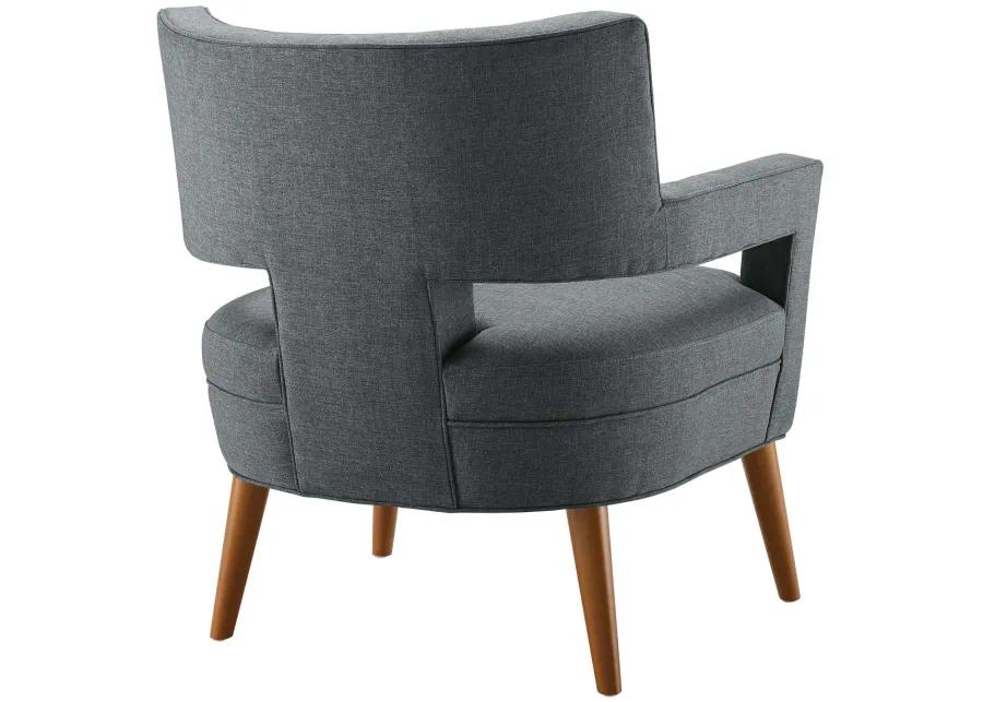 Sheer Upholstered Fabric Armchair Set of 2