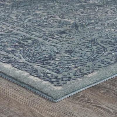 Imagica Neutral Distressed Dusk Contemporary Area Rug  7'9" x 10'9"