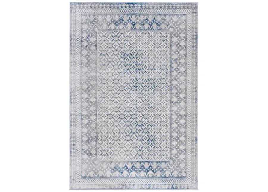 Brentwood 899 Ivory / Light Grey 9' X 12' Large Rectangle Powerloomed Rug