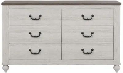 Stillwood 6-drawer Dresser Vintage Linen