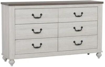 Stillwood 6-drawer Dresser Vintage Linen