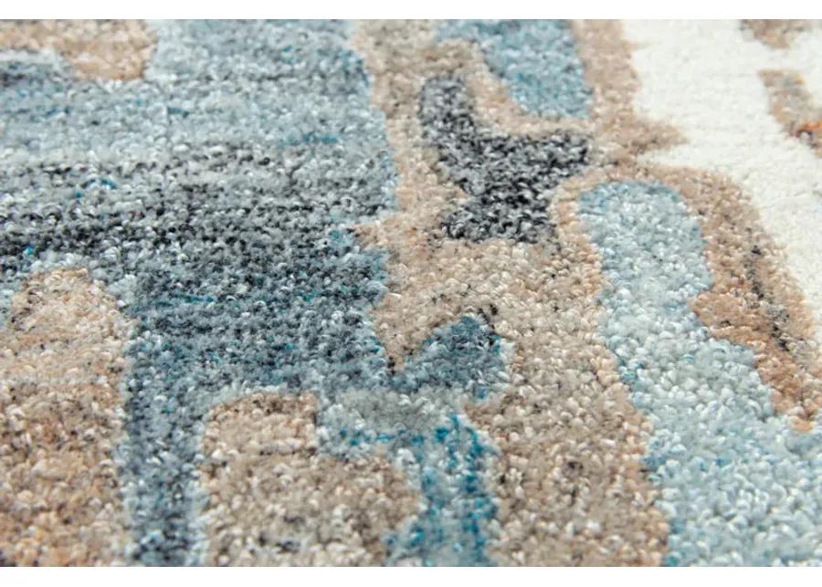 Essence Sand Abstract Wool/Recycled Polyester 5' x 7'6" Rectangle Rug