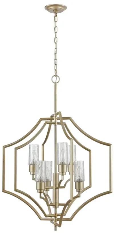 Cheswick 28" Wide 6-Light Chandelier - Aged Silver