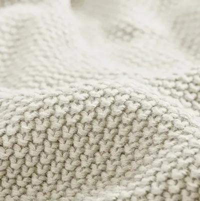 INK+IVY Bree Knit Ivory Blanket