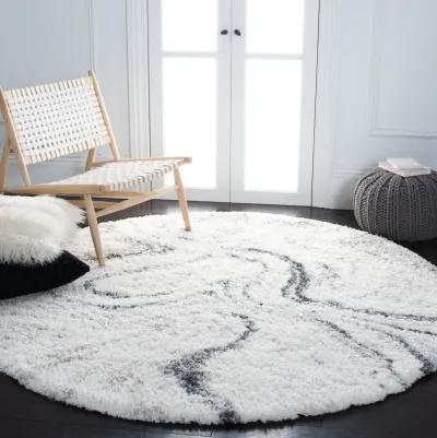 FONTANA SHAG Round Power Loomed 3' X 3' Round Rug