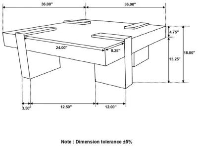 Samira Wooden Square Coffee Table Natural Sheesham