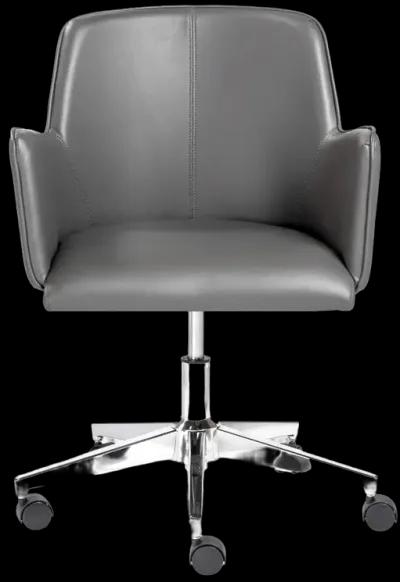 Sunny Pro Office Chair in Gray with Chrome Base