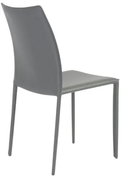 Dalia Stacking Side Chair in Gray - Set of 2