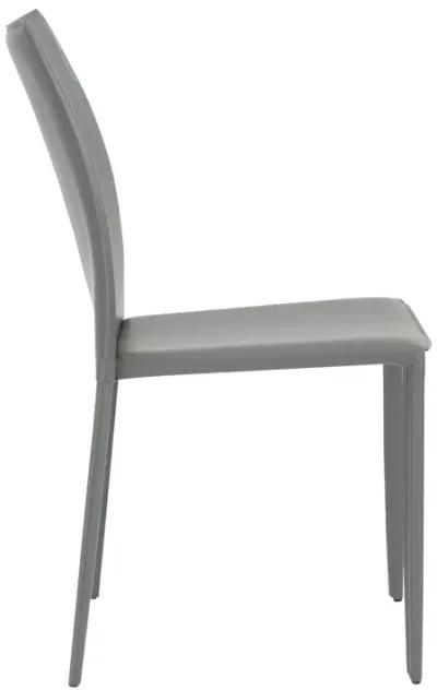 Dalia Stacking Side Chair in Gray - Set of 2