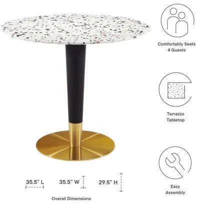 Zinque 36" Round Terrazzo Dining Table