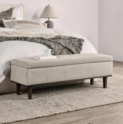 Louise Tufted Storage Bench 54" By Kosas Home