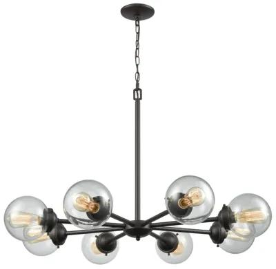 Beckett 37" Wide 8-Light Chandelier - Oil Rubbed Bronze