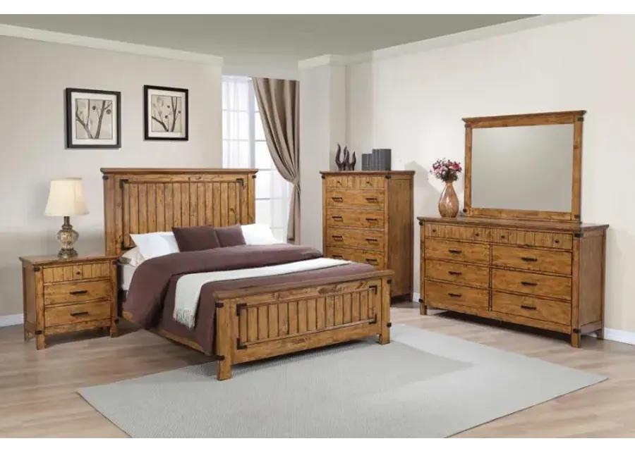 Brenner Full Panel Bed Rustic Honey