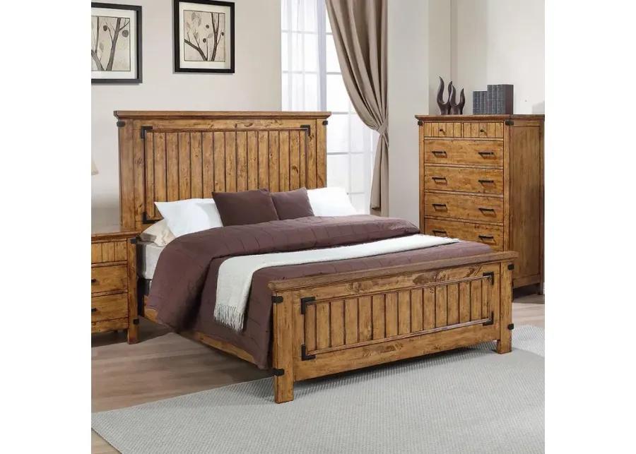 Brenner Full Panel Bed Rustic Honey