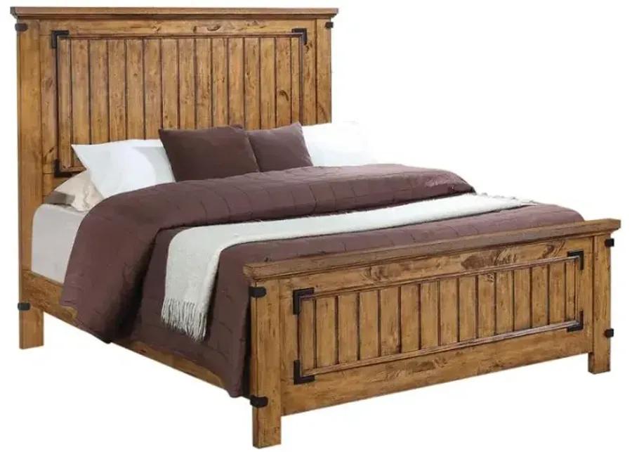 Brenner Full Panel Bed Rustic Honey