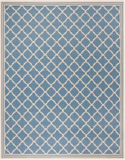 Safavieh BEACH HOUSE Collection BHS121M-9 Blue / Creme 9' X 12'