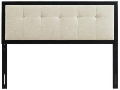 Draper Tufted Queen Fabric and Wood Headboard