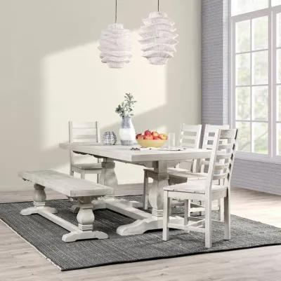 Quincy 78" Dining Table Nordic Ivory