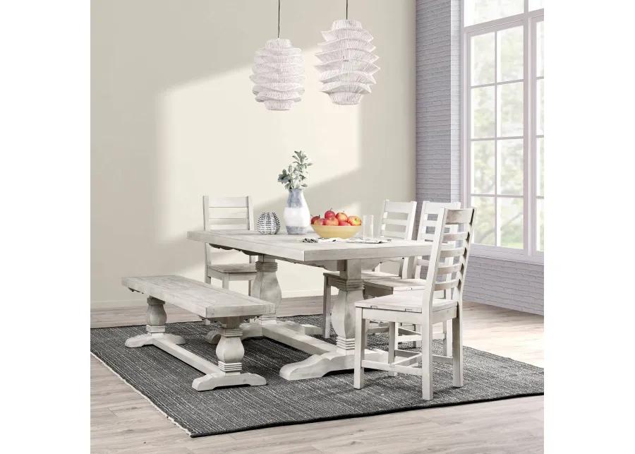 Quincy 78" Dining Table Nordic Ivory