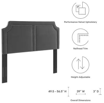 Cynthia Performance Velvet Twin Headboard