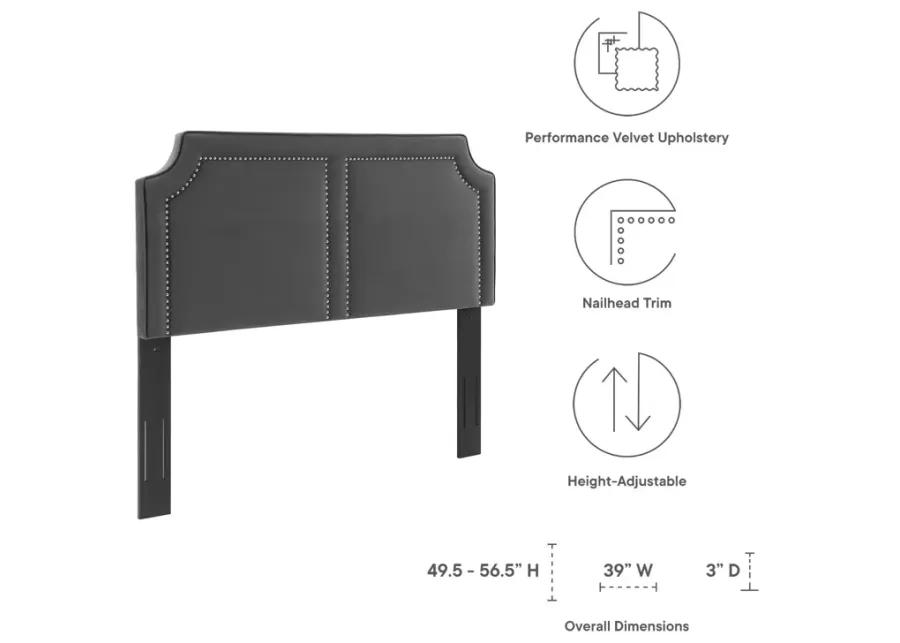 Cynthia Performance Velvet Twin Headboard