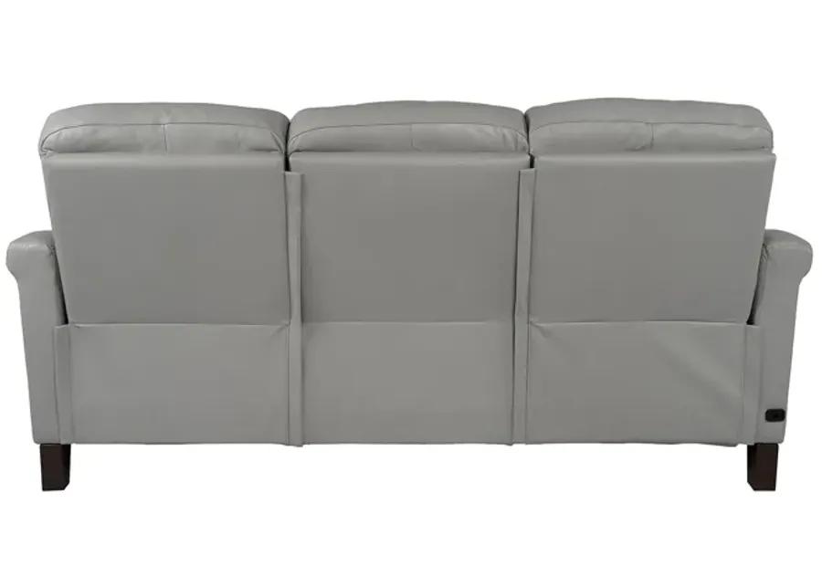 Felicity 84" Zero Gravity Power Reclining Sofa in Silver Leather