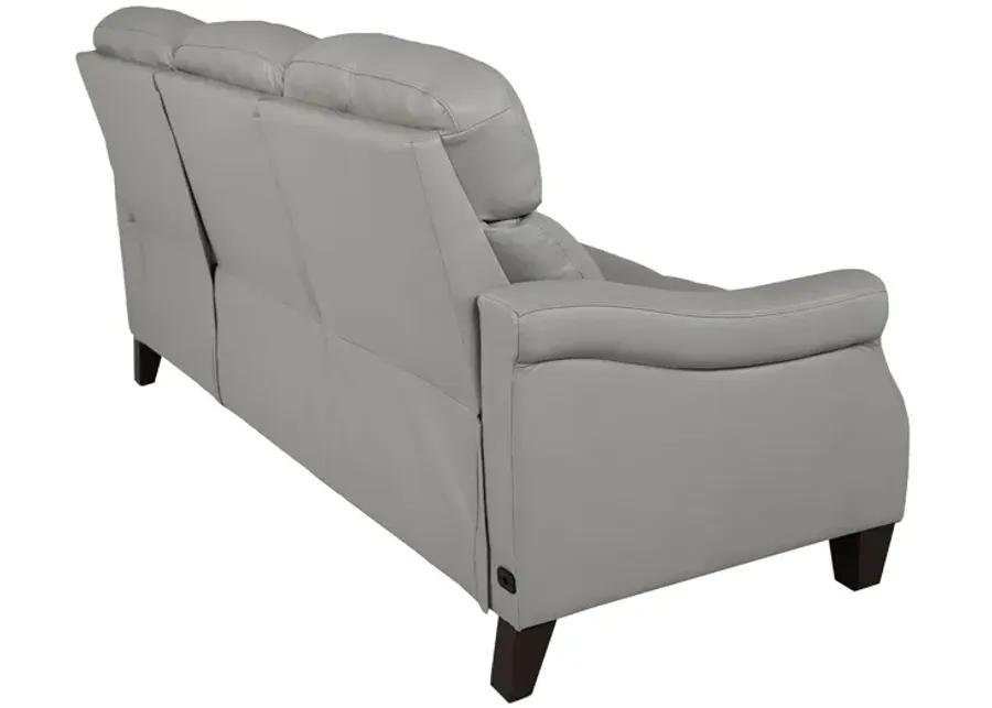 Felicity 84" Zero Gravity Power Reclining Sofa in Silver Leather