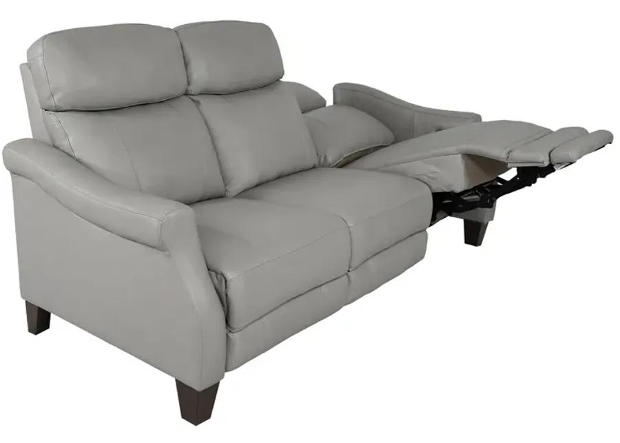 Felicity 84" Zero Gravity Power Reclining Sofa in Silver Leather