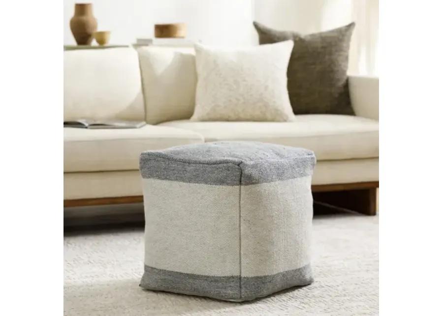 Latvia LVPF-001 18"H x 18"W x 18"D Pouf