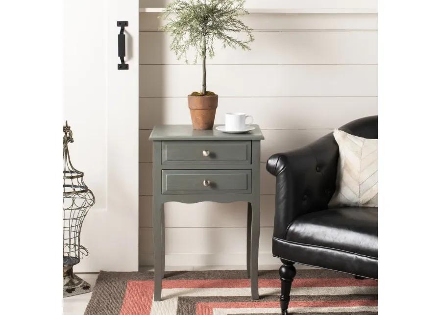 LORI END TABLE WITH STORAGE DRAWERS 