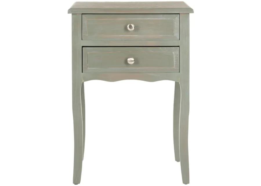 LORI END TABLE WITH STORAGE DRAWERS 