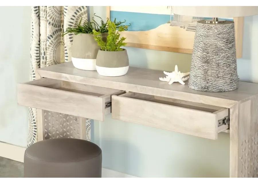 Rickman Rectangular 2-drawer Console Table White Washed