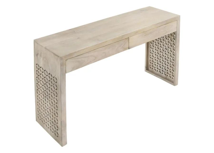 Rickman Rectangular 2-drawer Console Table White Washed