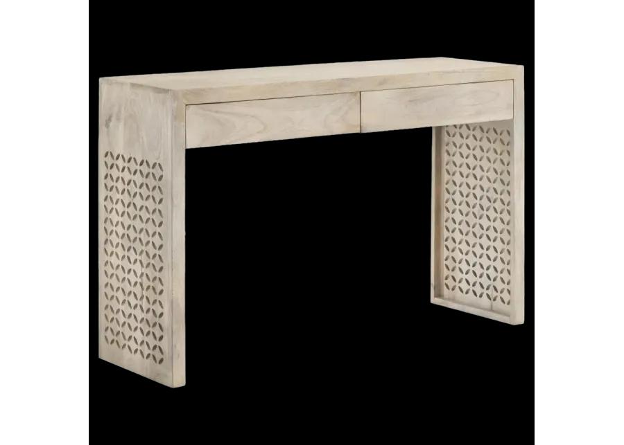 Rickman Rectangular 2-drawer Console Table White Washed