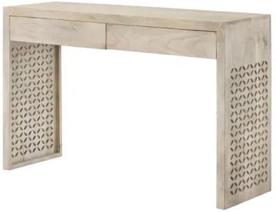 Rickman Rectangular 2-drawer Console Table White Washed