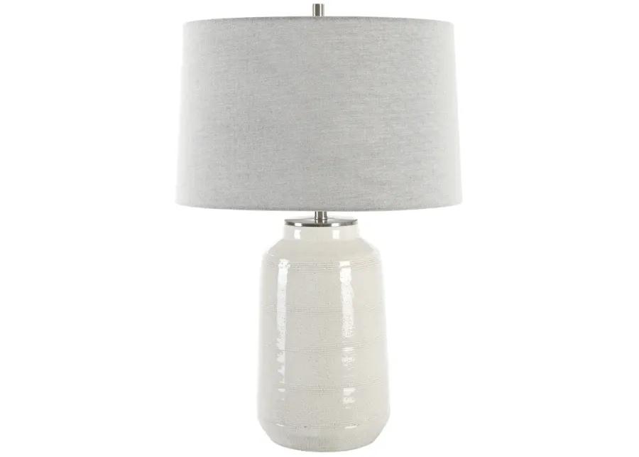 Odawa White Farmhouse Table Lamp