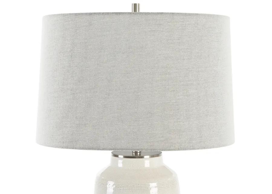 Odawa White Farmhouse Table Lamp