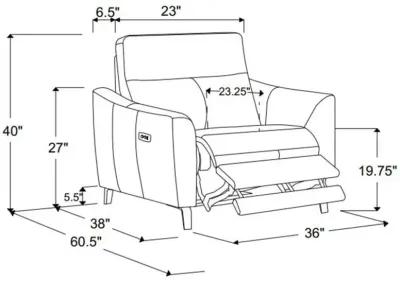 Derek Upholstered Power Recliner